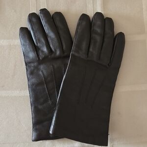 Vintage Paris Leather gloves - 100% cotton lining